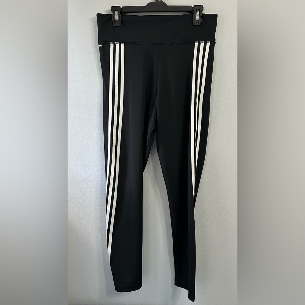Adidas women’s size large black Y2K full length performance leggings - Picture 4 of 11